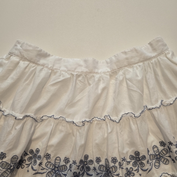 kate spade new york Floral Embroidered Tiered Mini Skirt Size S - Picture 4 of 10